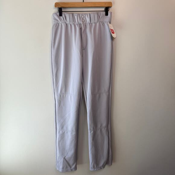 Wilson Men's Elastic Baseball Pants Gray Size Adult Medium - Picture 1 of 8
